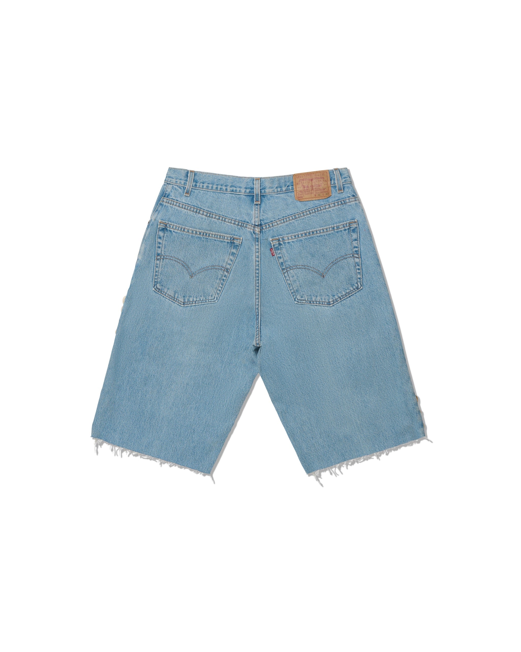 Barriers Cowrie Aged Denim Shorts