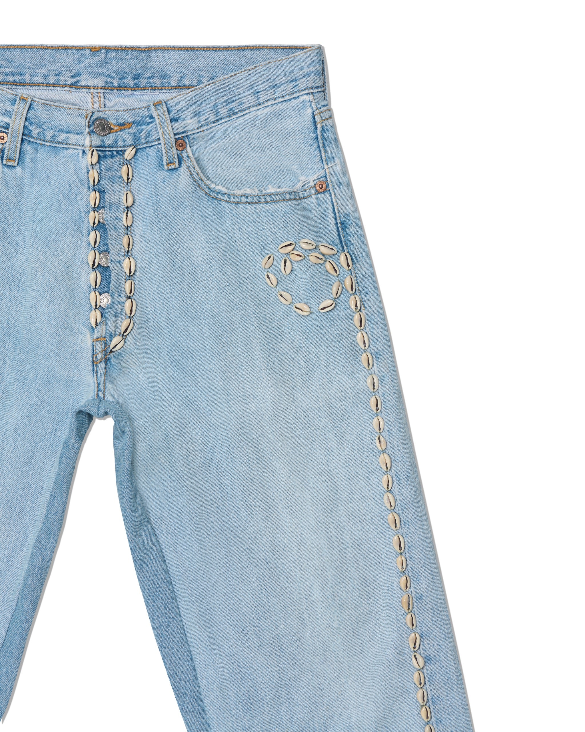 Barriers Cowrie Aged Denim Pants