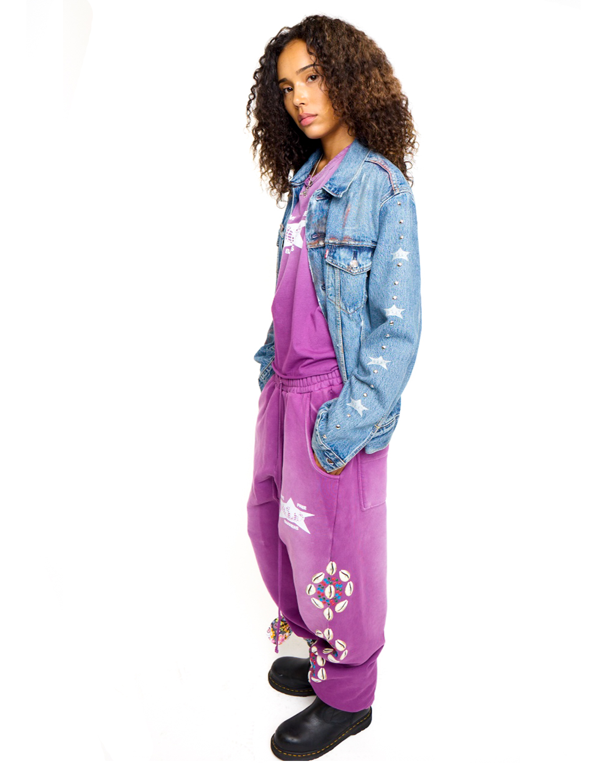 Denim Studded Jacket