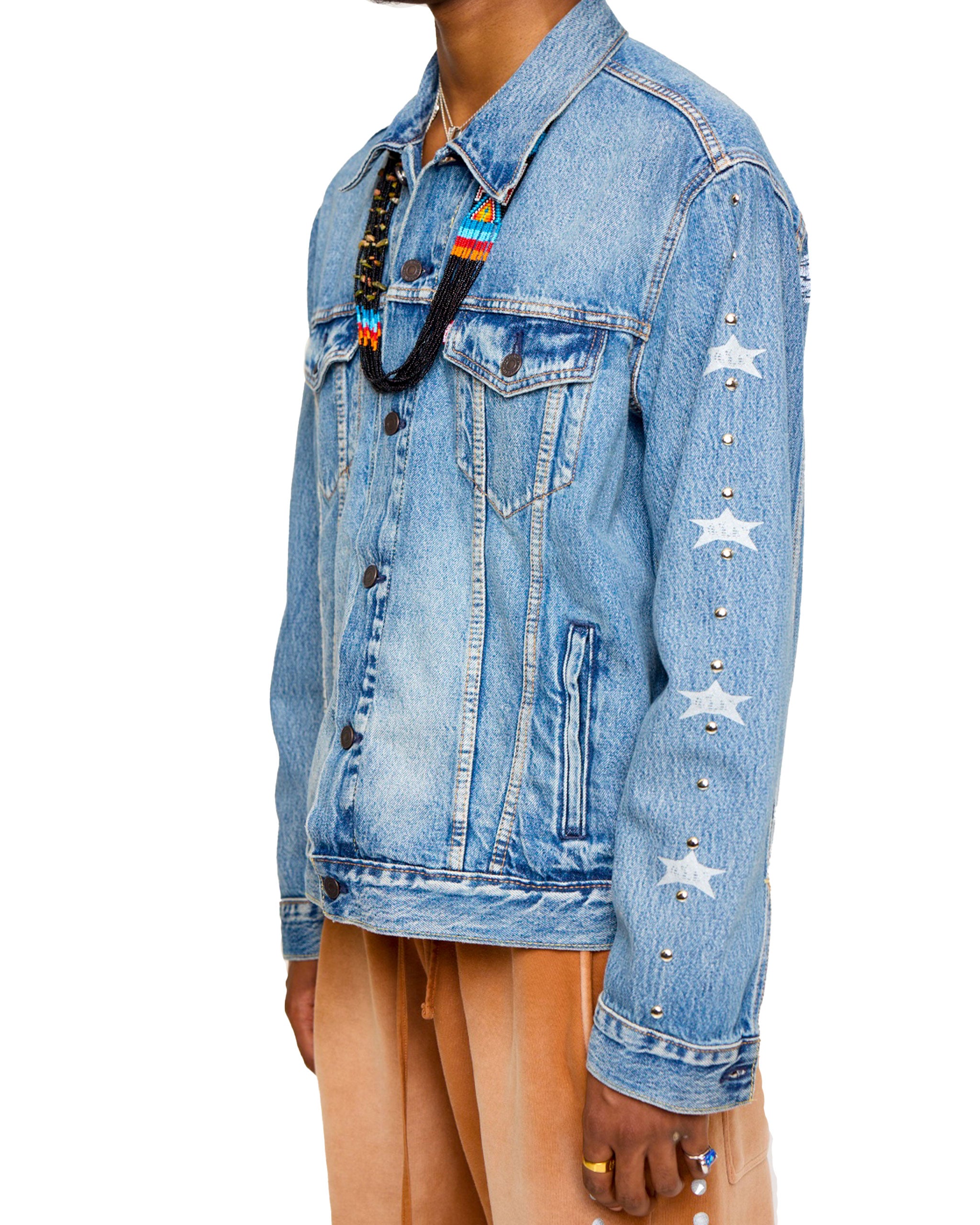 Denim Studded Jacket