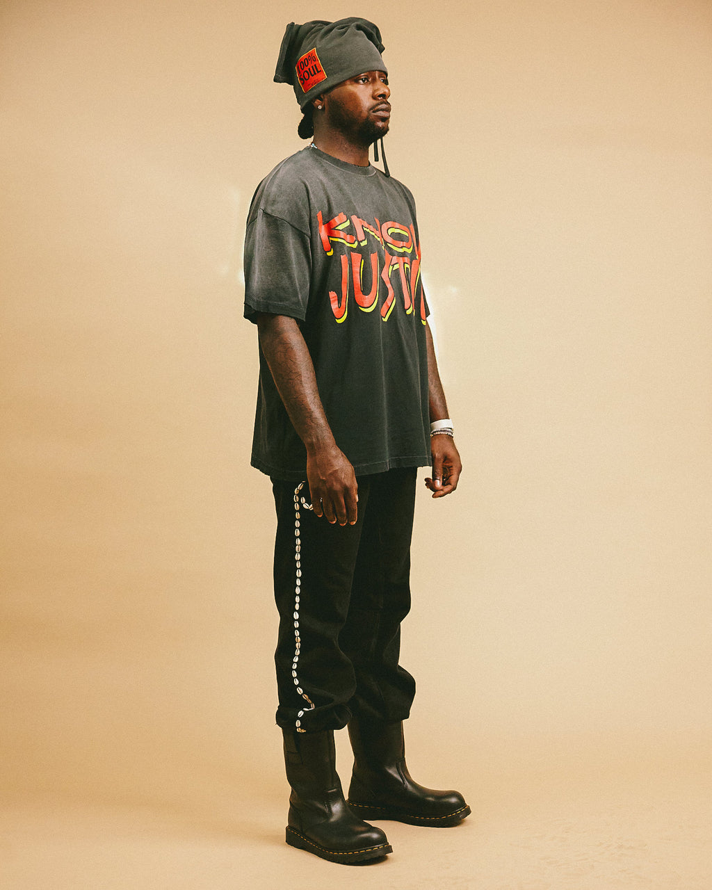 Know Justice Know Peace Aged T-Shirt