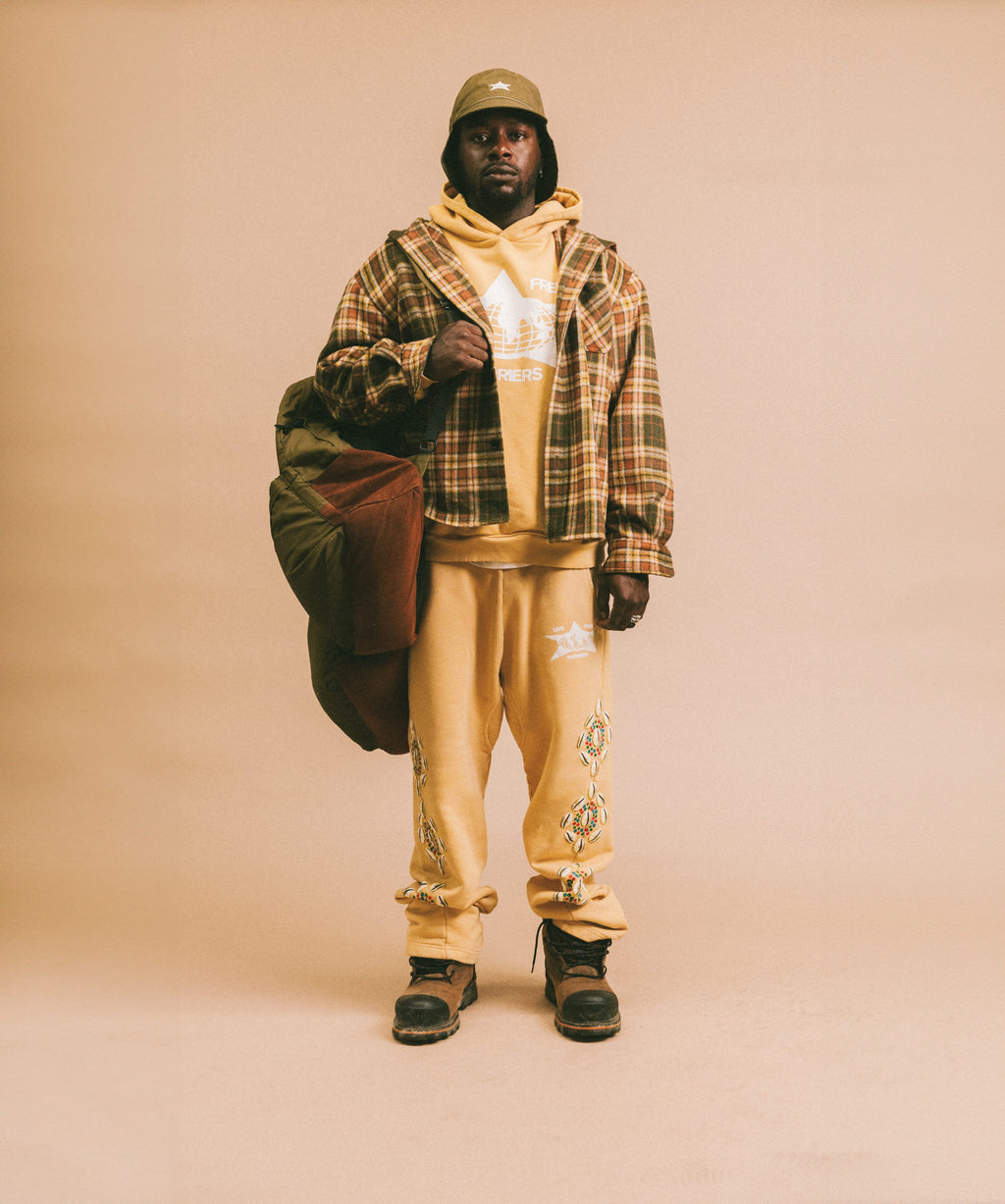 Mustard Cowrie Shell Hoodie