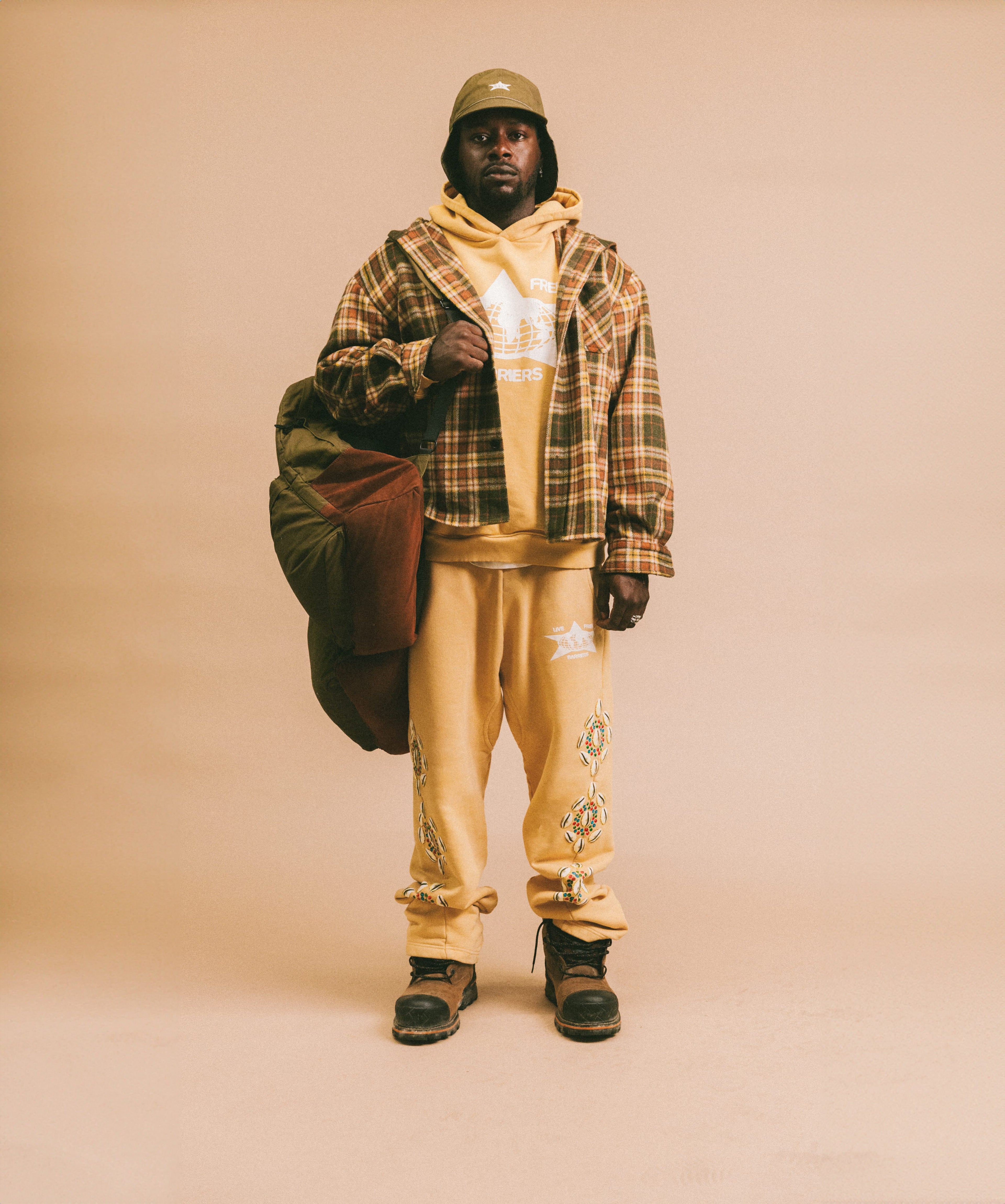 Mustard Cowrie Shell Hoodie