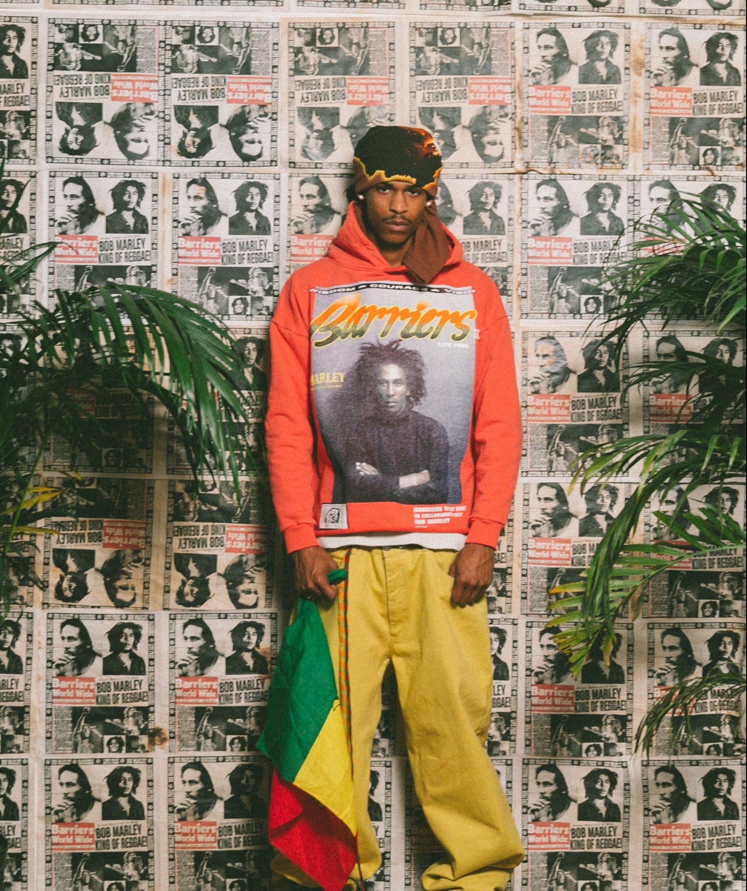 WAKE UP AND LIVE RAW EDGE HOODIE