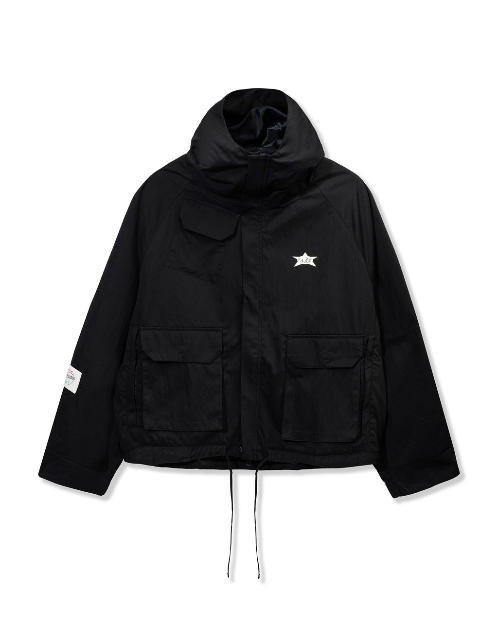 STAR HOODED NYLON JACKET
