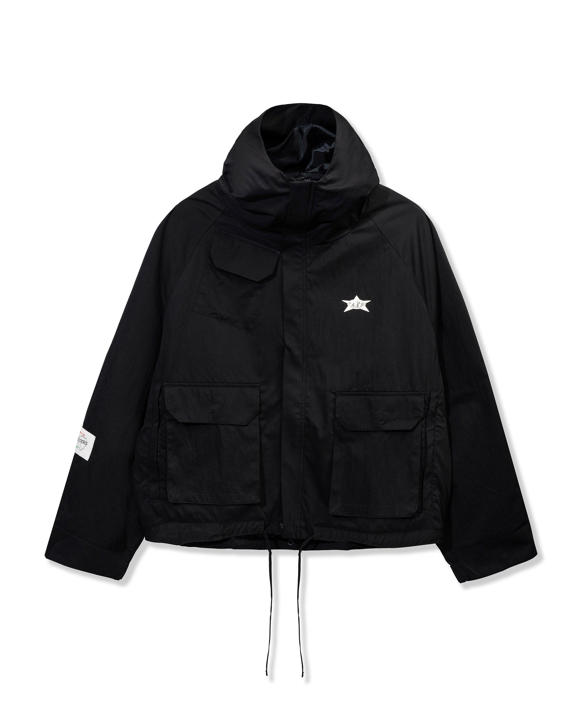 STAR HOODED NYLON JACKET