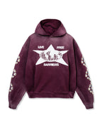 Barriers Cowrie Maroon Hoodie