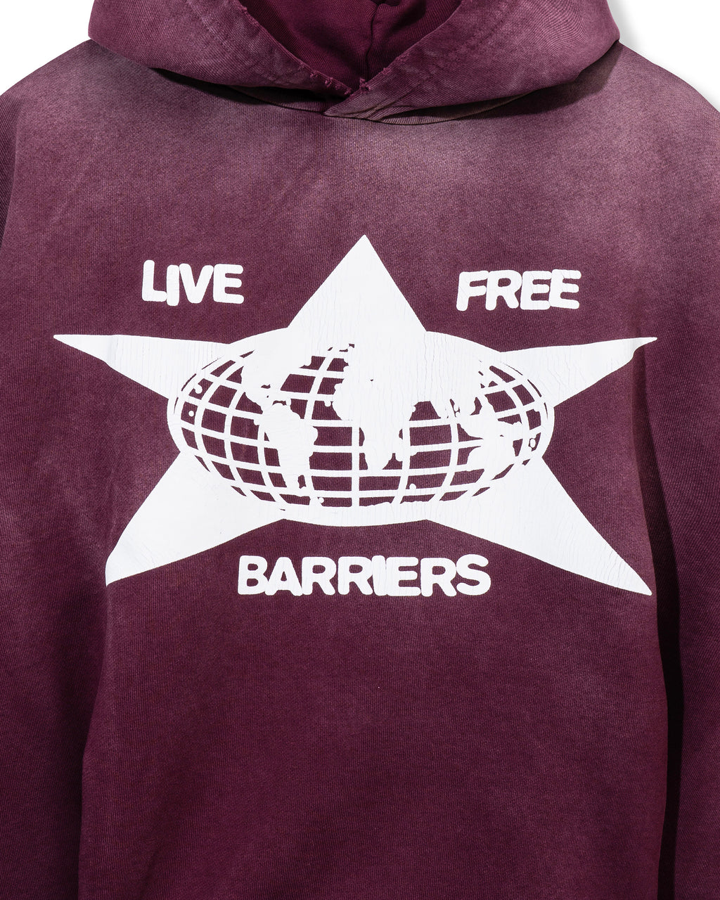 Barriers Cowrie Maroon Hoodie
