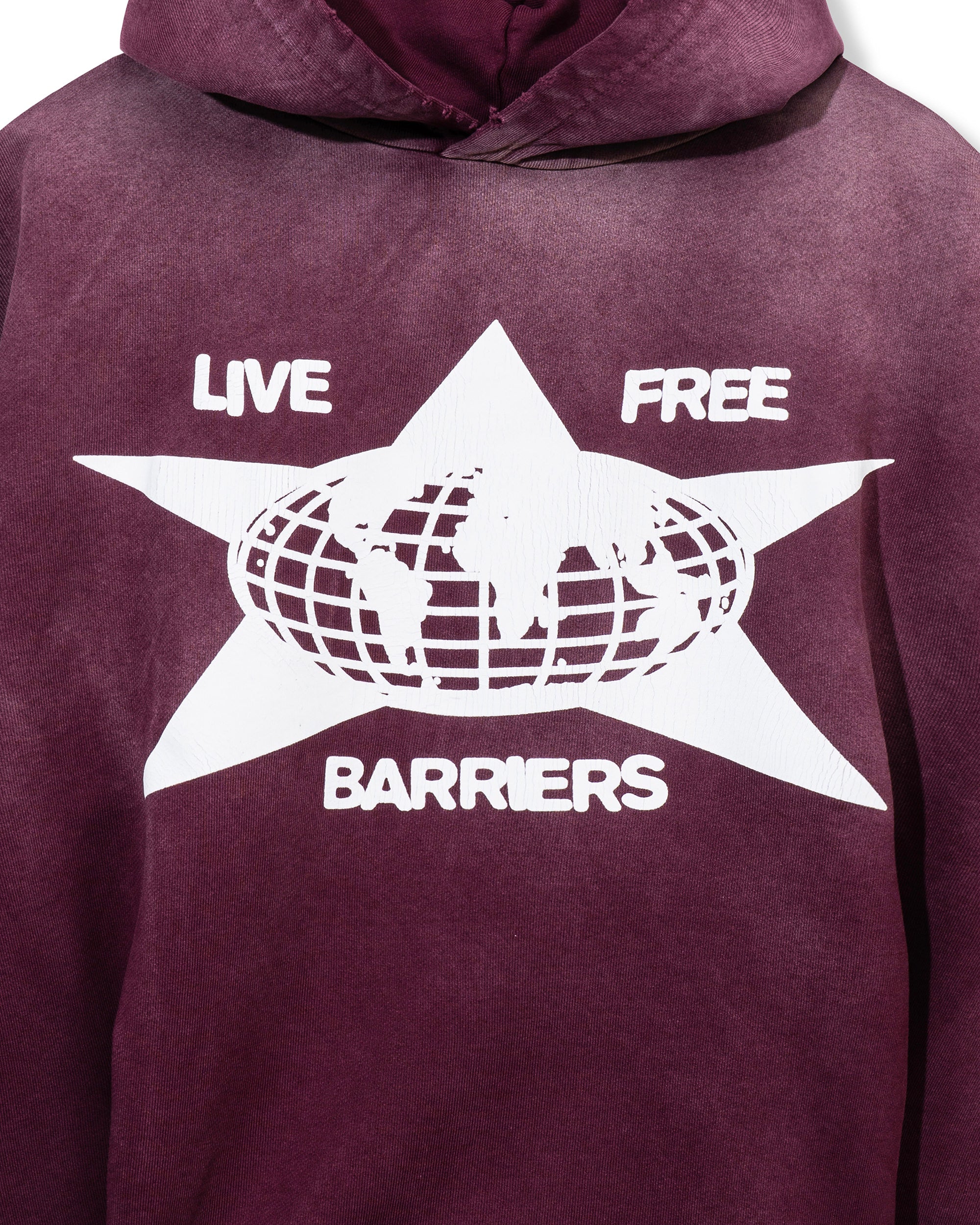 Barriers Cowrie Maroon Hoodie