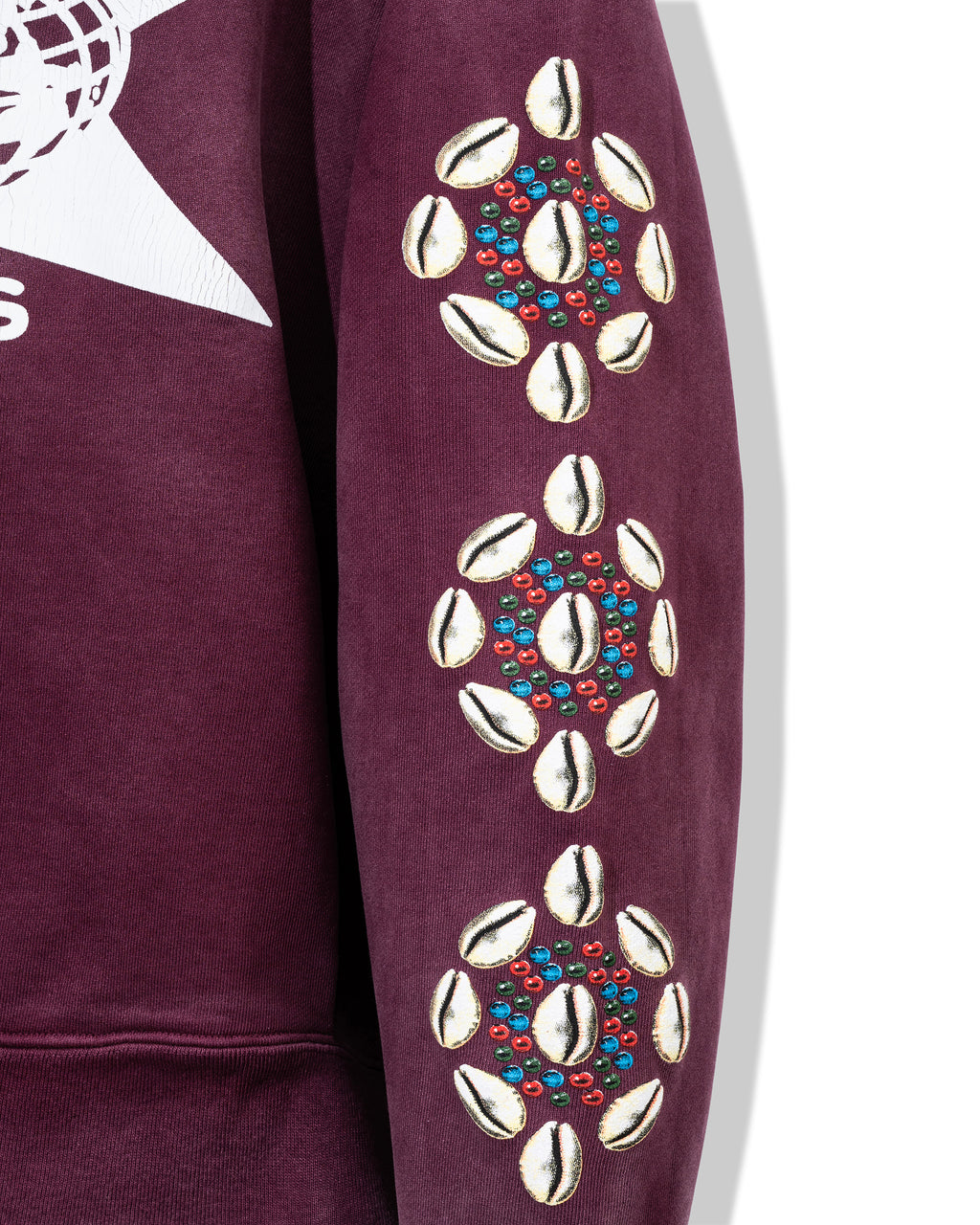 Barriers Cowrie Maroon Hoodie