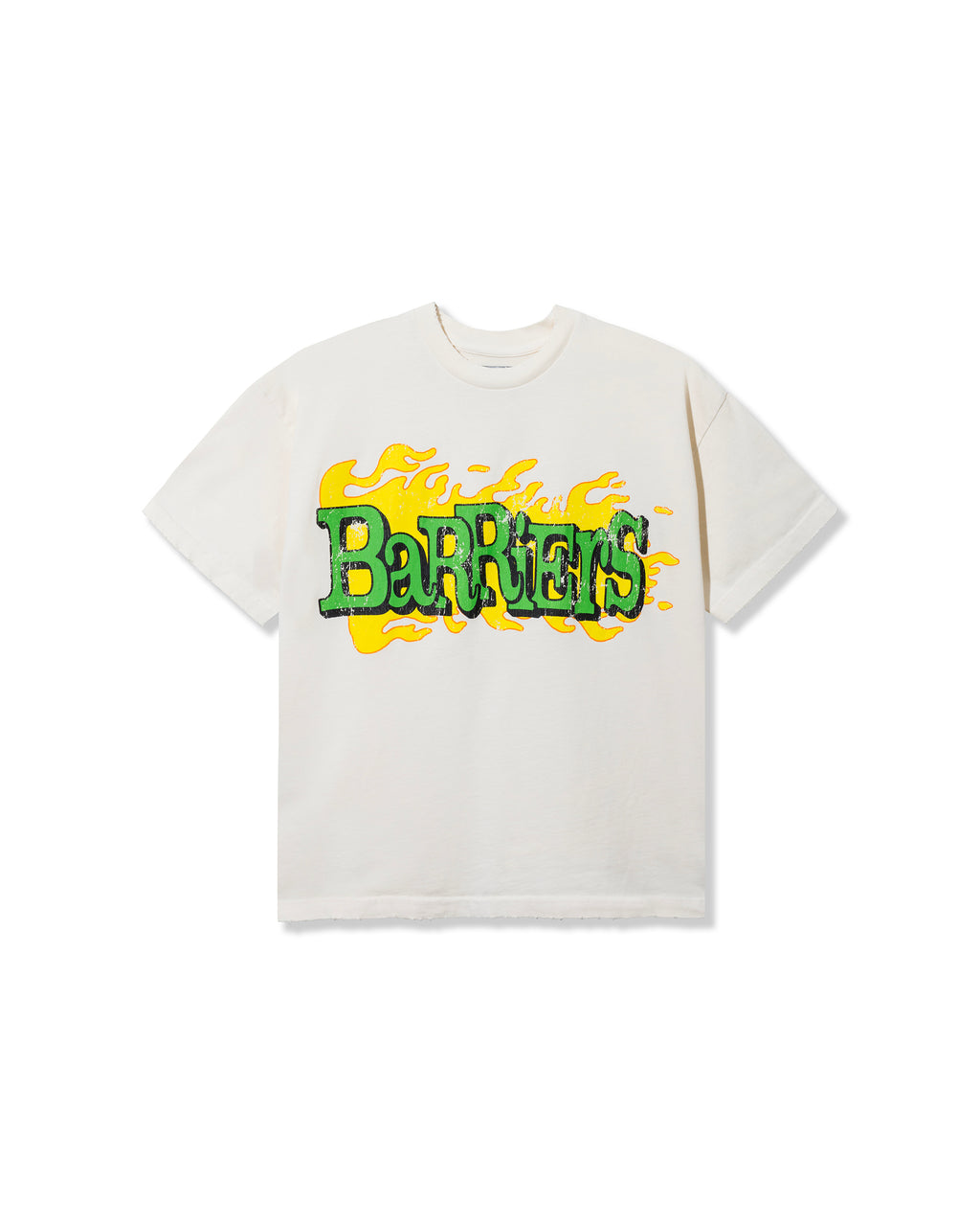 WORLD IN FLAMES SS TEE - OFF WHITE