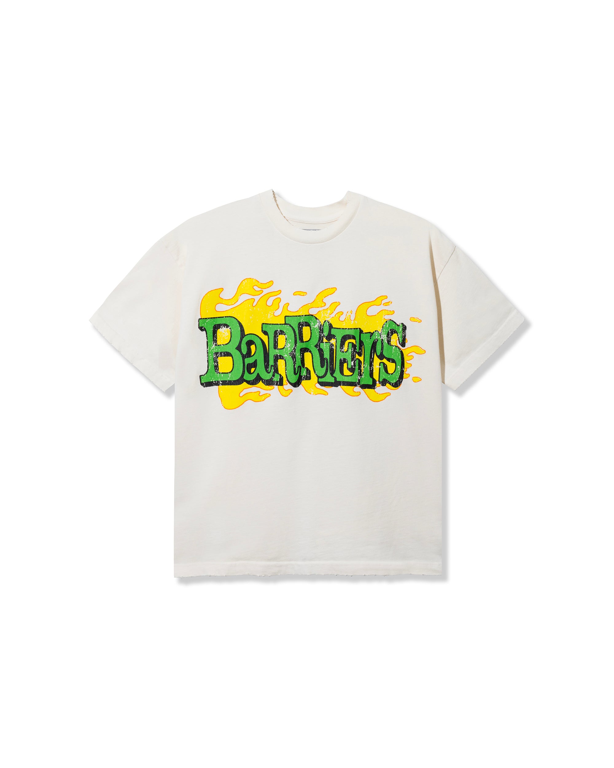 WORLD IN FLAMES SS TEE - OFF WHITE