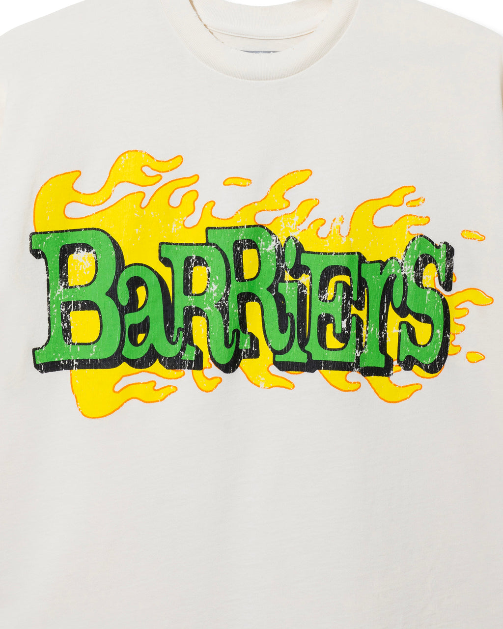 WORLD IN FLAMES SS TEE - OFF WHITE