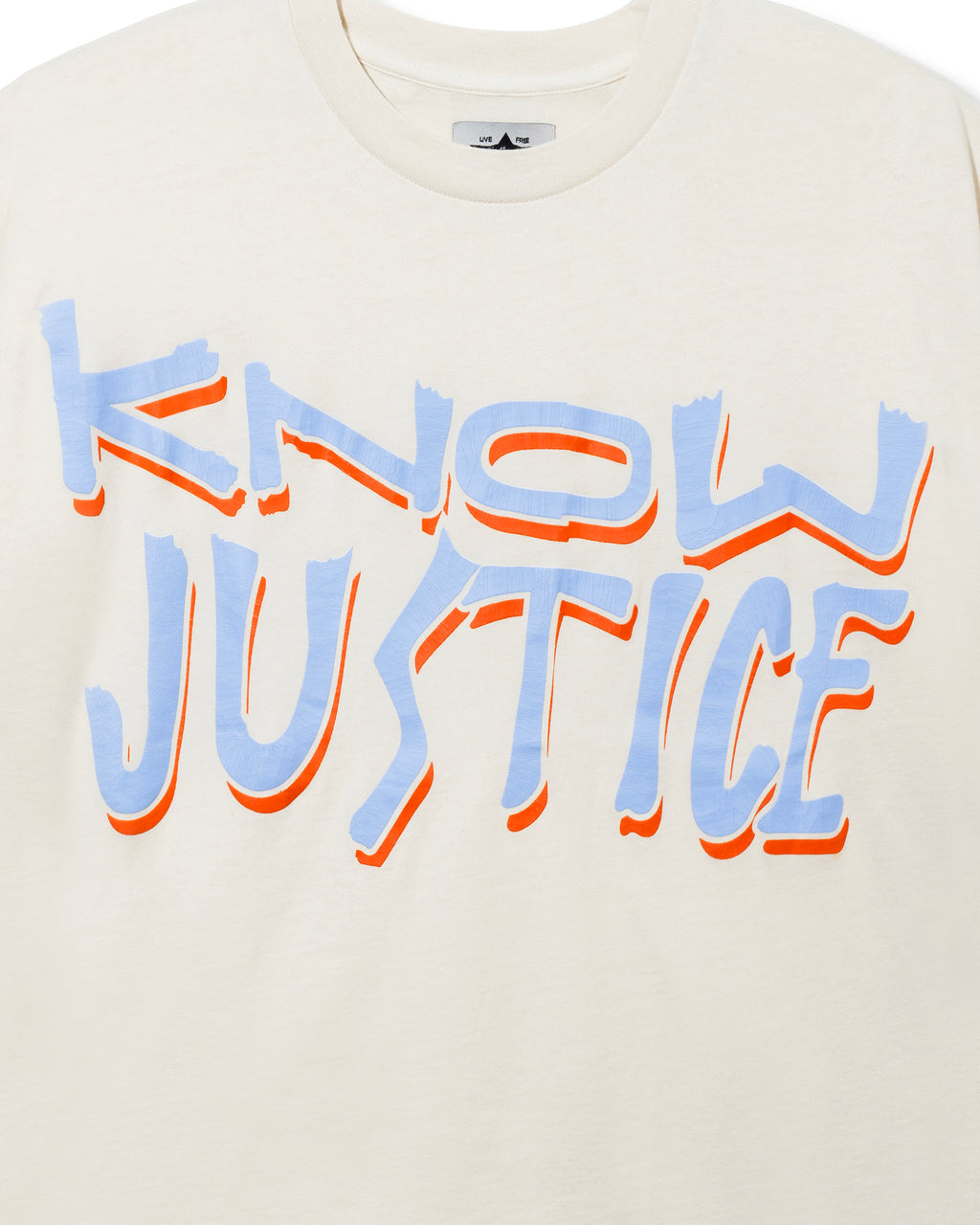 Know Justice Know Peace Aged Tee