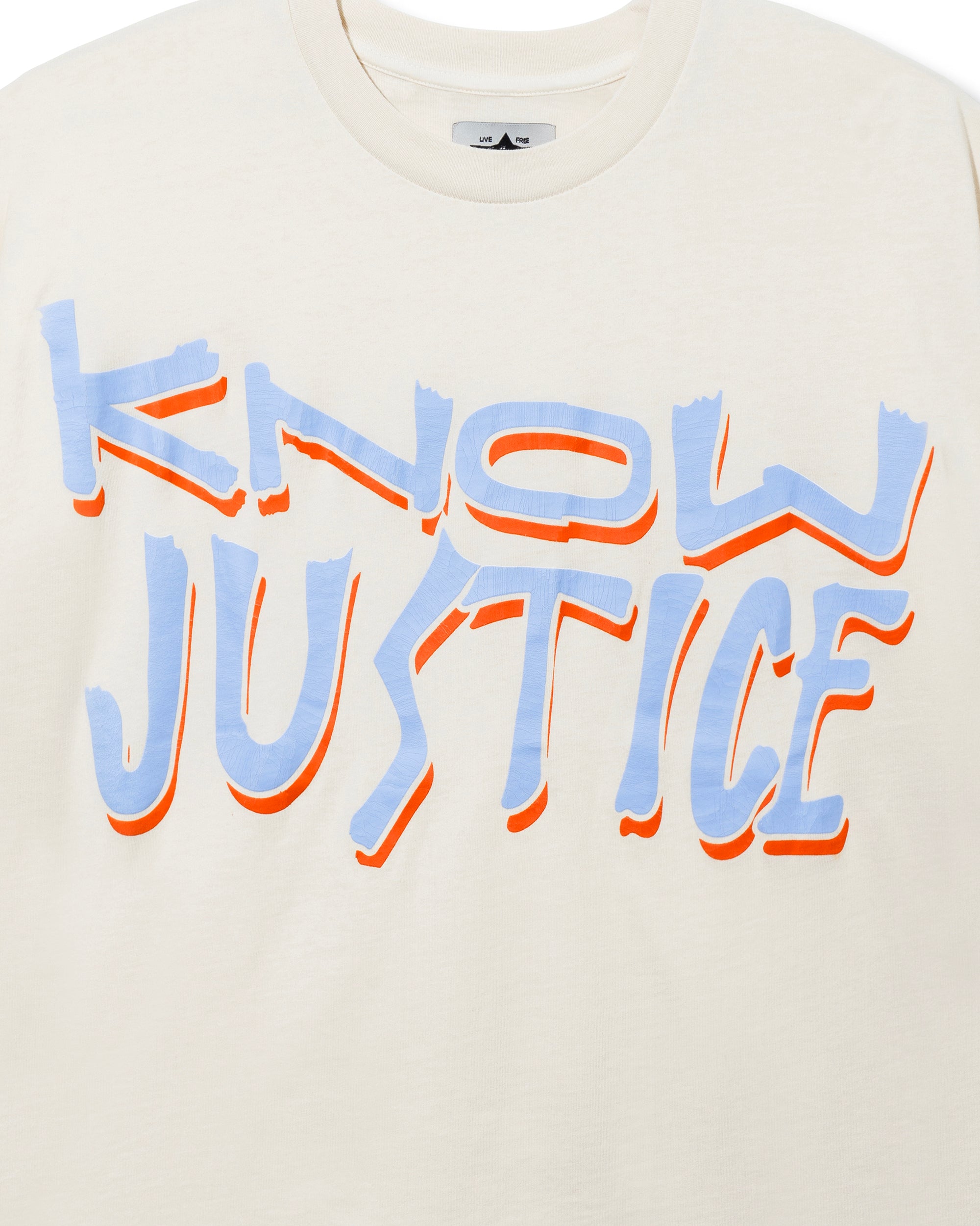 Know Justice Know Peace Aged Tee