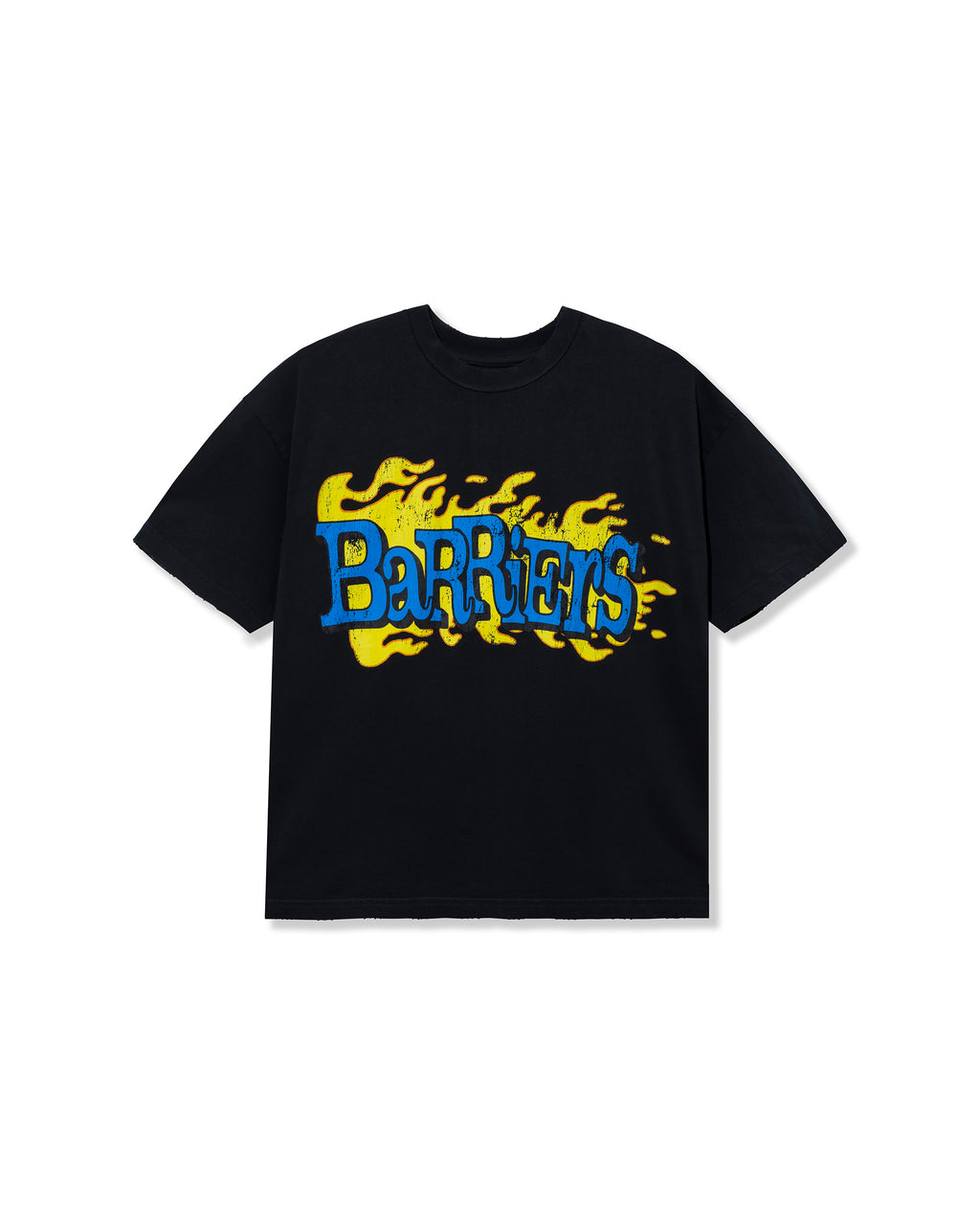 WORLD IN FLAMES SS TEE - BLACK