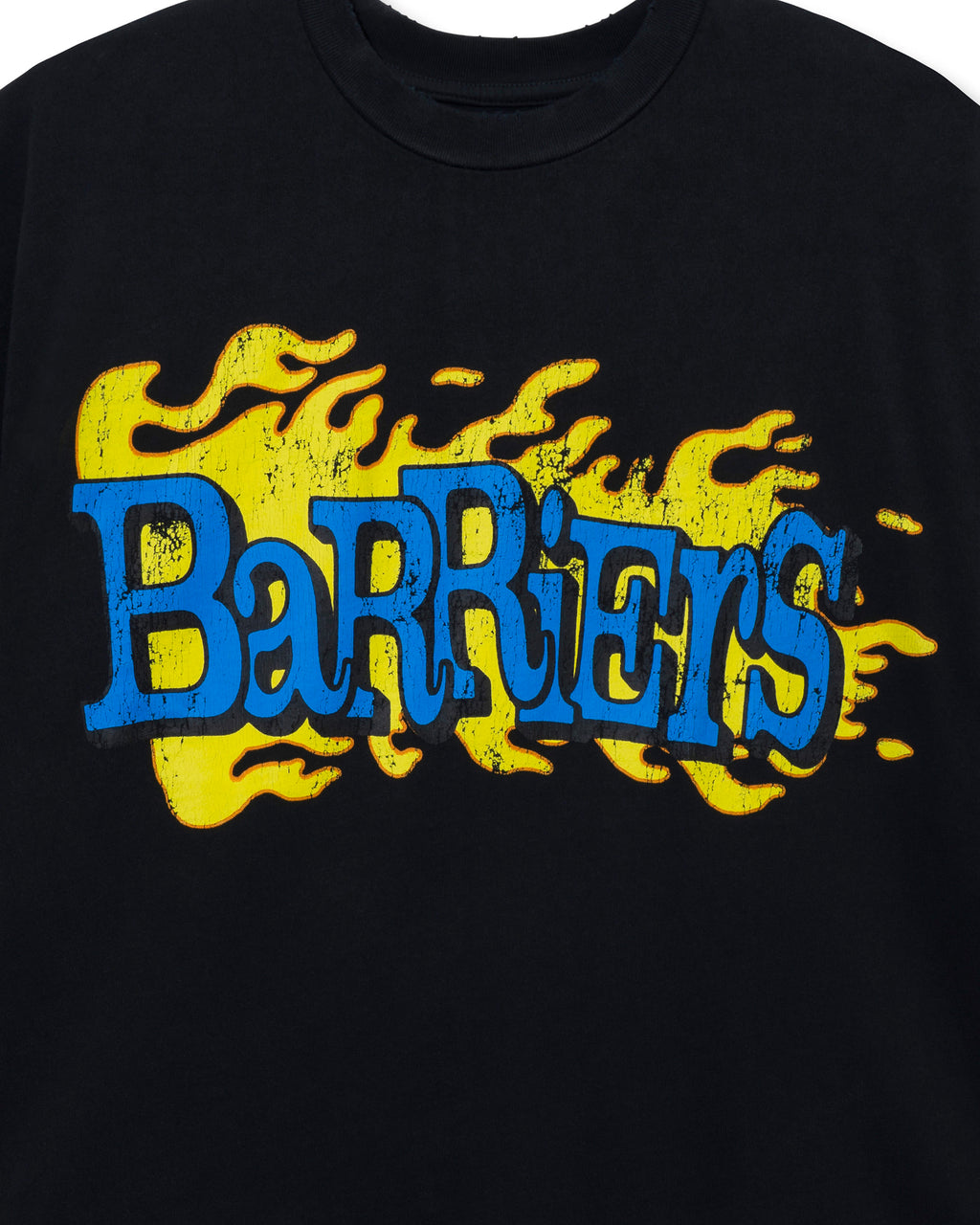 WORLD IN FLAMES SS TEE - BLACK