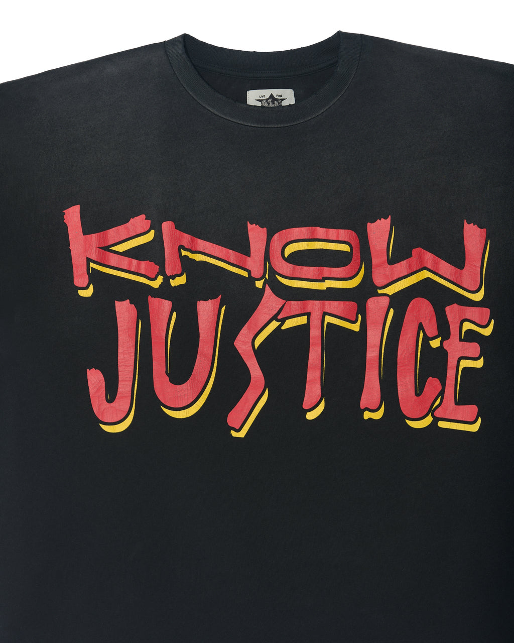 Know Justice Know Peace Aged T-Shirt