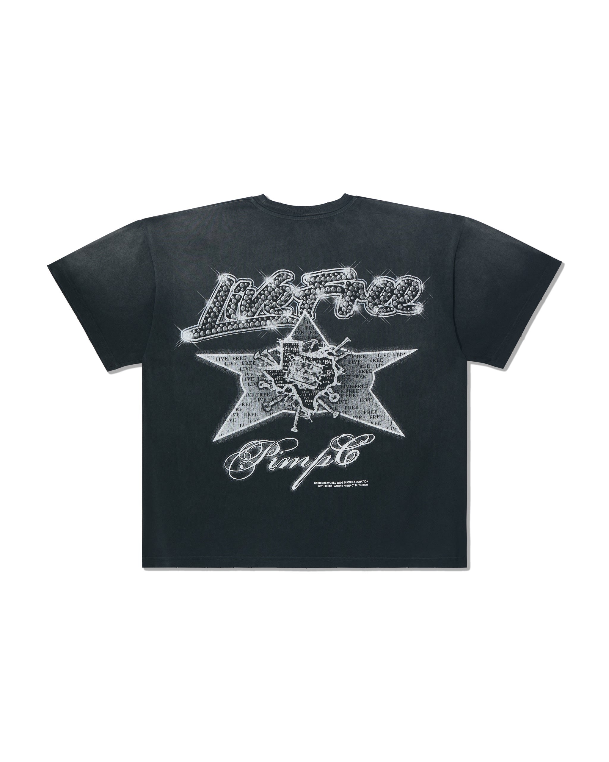 Barriers Pimp C Vintage Black Tee
