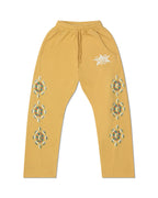 Mustard Cowrie Shell Pants