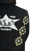 Black Cowrie Shell Hoodie
