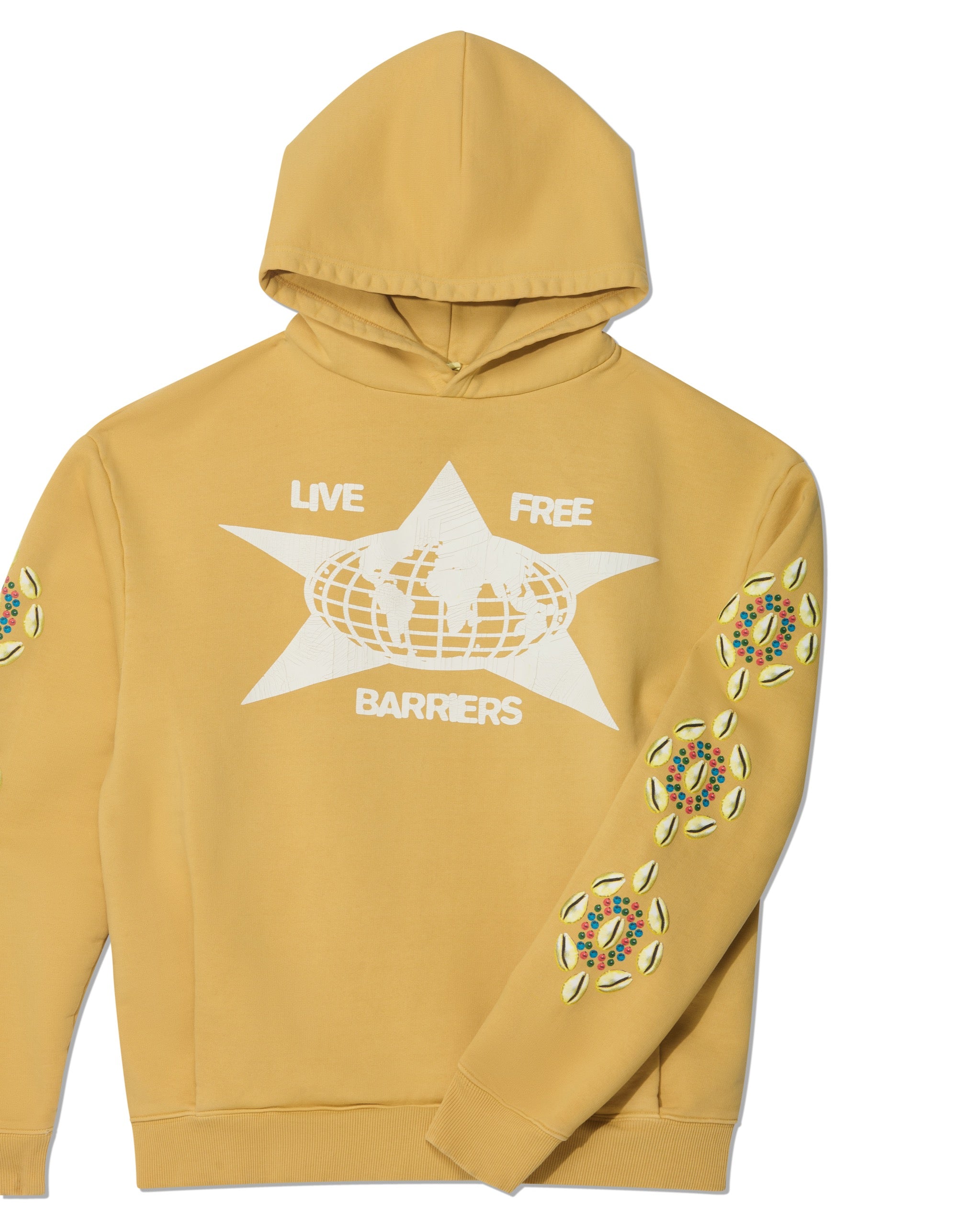 Mustard Cowrie Shell Hoodie
