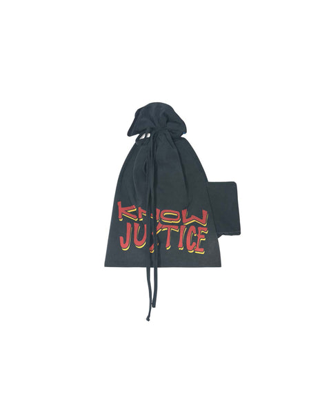 Know Justice Know Peace Aged Tie Skully