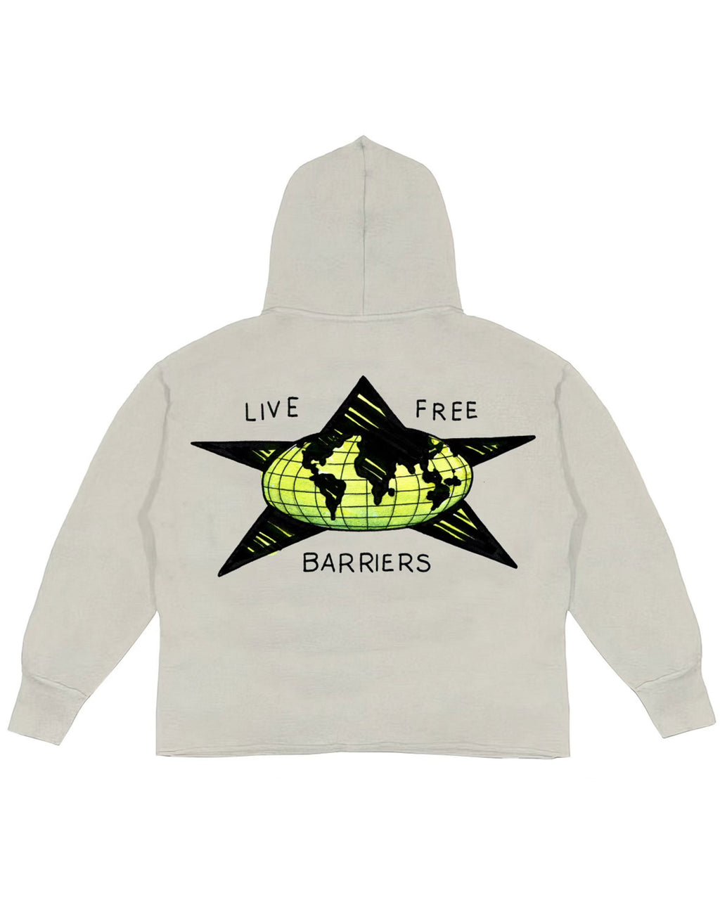 WOMENS BLACK HEROES HOODIE