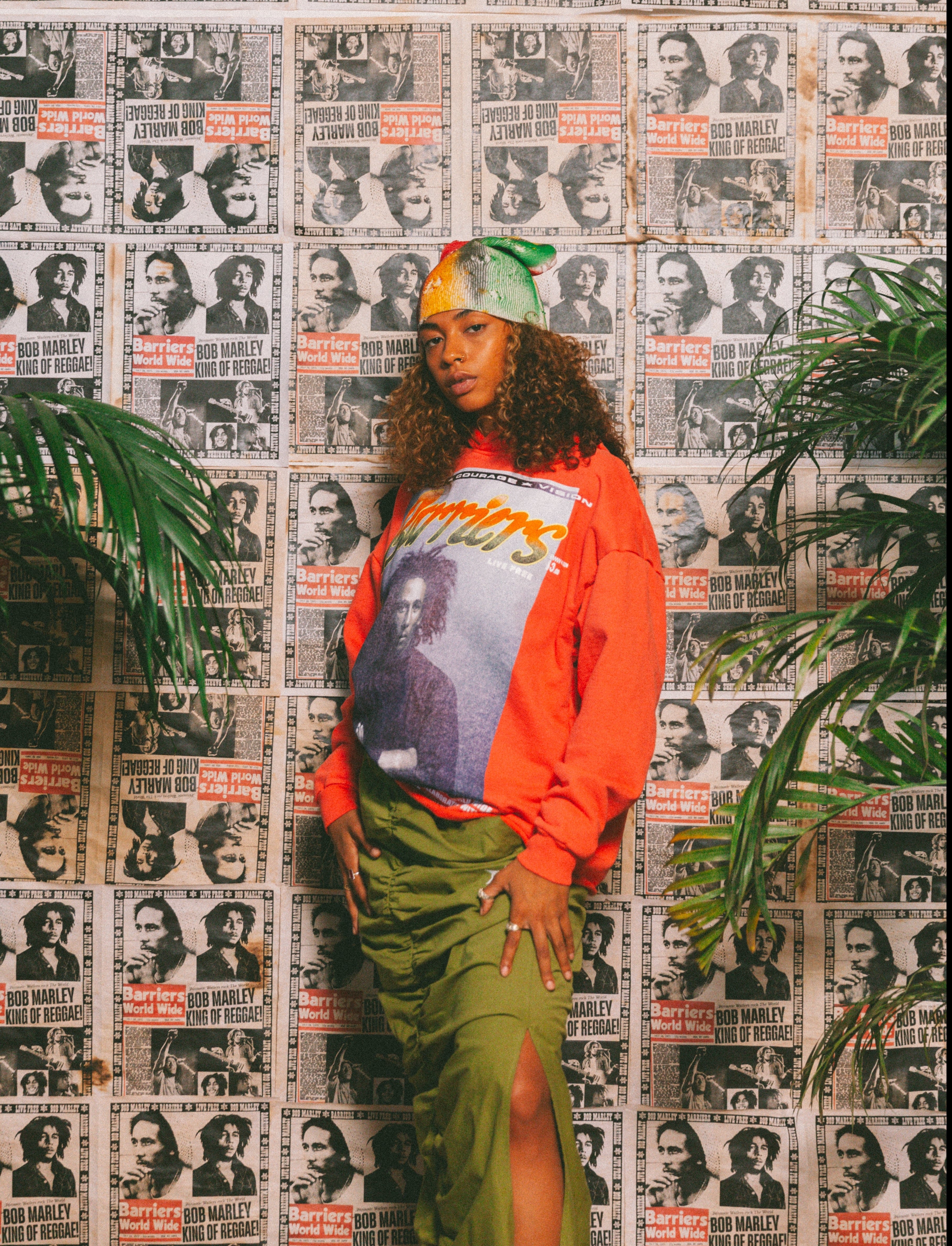 WAKE UP AND LIVE RAW EDGE HOODIE