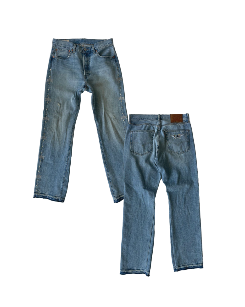 Denim Studded Jeans