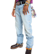 Denim Studded Jeans