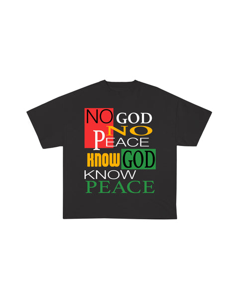 No God No Peace Aged T-Shirt